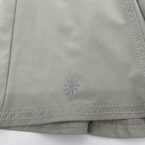 Athleta All Terrain Active Lightweight Pleated Skirt Grey Pockets Size 6‎ - Picture 5 of 10